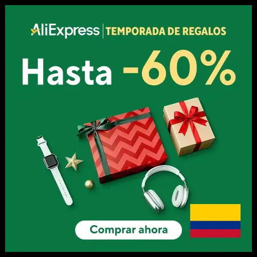 temporada de regalos en AliExpress Colombia