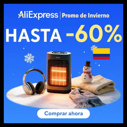 promo de invierno en AliExpress Colombia
