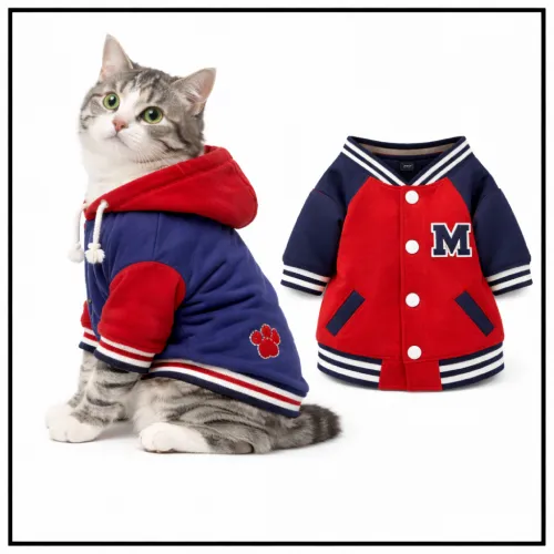 Ropa para gatos azul y rojo en AliExpress Colombia